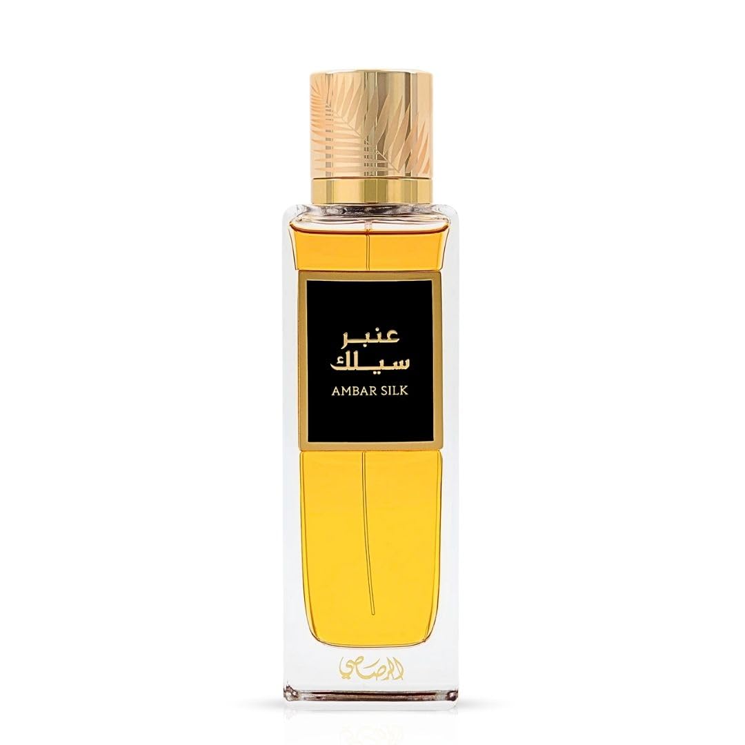 RASASI Ambar Silk Eau de Parfum Spray for 200ml (6.76 Oz) | Luxury Warm Spicy Gourmand Perfume with Amber, Vanilla & Cardamom | Unisex Arabian