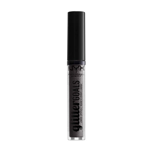 NYX PROFESSIONAL MAKEUP Glitter Goals Liquid Lipstick - Alienated (Deep Grey With Silver Glitter) Beauty & Personal Care NYX PROFESSIONAL MAKEUP