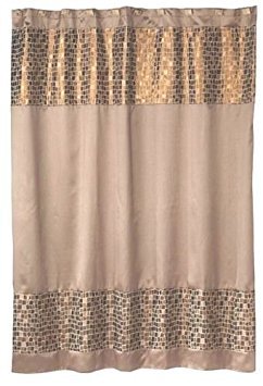 MOSAIC STONE BRONZE 6X6 SHOWER CURTAIN