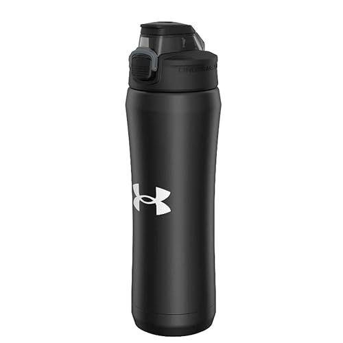 Under Armour 18oz Stainless Steel Water Bottle, Vacuum Insulated, Self Draining Protective Cap, Leak Proof, For Kids & Adults, All Sports, Gym