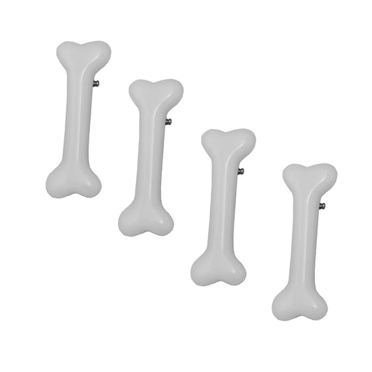 4pcs Halloween White Dog Bone Hair Clips,Artificial Dog Bone Hairpins Alligator Barrettes Christmas Hair Accessories for Kids Girls