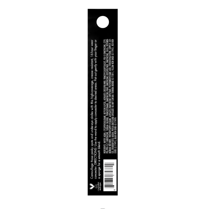 e.l.f. 16HR Camo Concealer, Full-Coverage, Highly-Pigmented Face Concealer With A Matte Finish, Crease-proof, Vegan & Cruelty-Free, Tan Sand