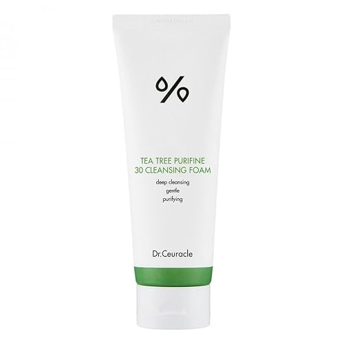 Dr.Ceuracle Tea Tree Purifine 30 Cleansing Foam - Full Body Cleansing Foam That Also Moisturizes, and Protects Skin - Non-Allergenic - Non sensitizing