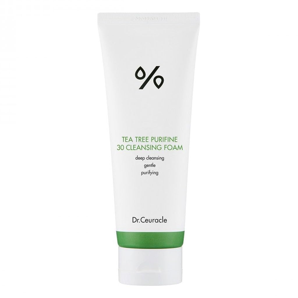 Dr.Ceuracle Tea Tree Purifine 30 Cleansing Foam - Full Body Cleansing Foam That Also Moisturizes, and Protects Skin - Non-Allergenic - Non sensitizing