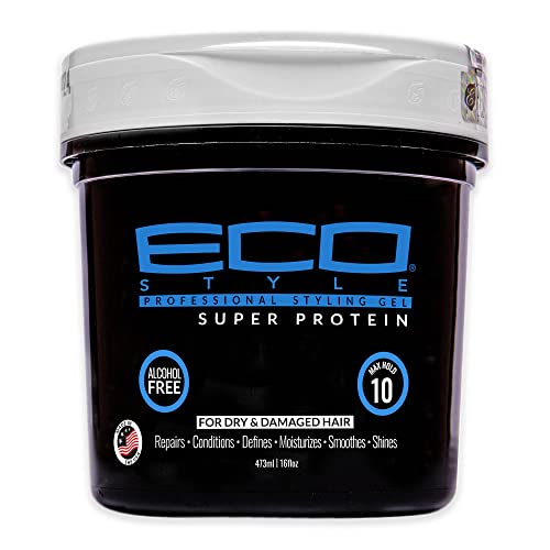 Eco Style Styling Gel Super Protein, Black, 16 Ounce