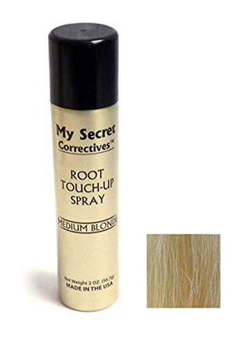My Secret Correctives Hair Highlighter and Root Touch-up Spray - MEDIUM BLONDE - 2oz