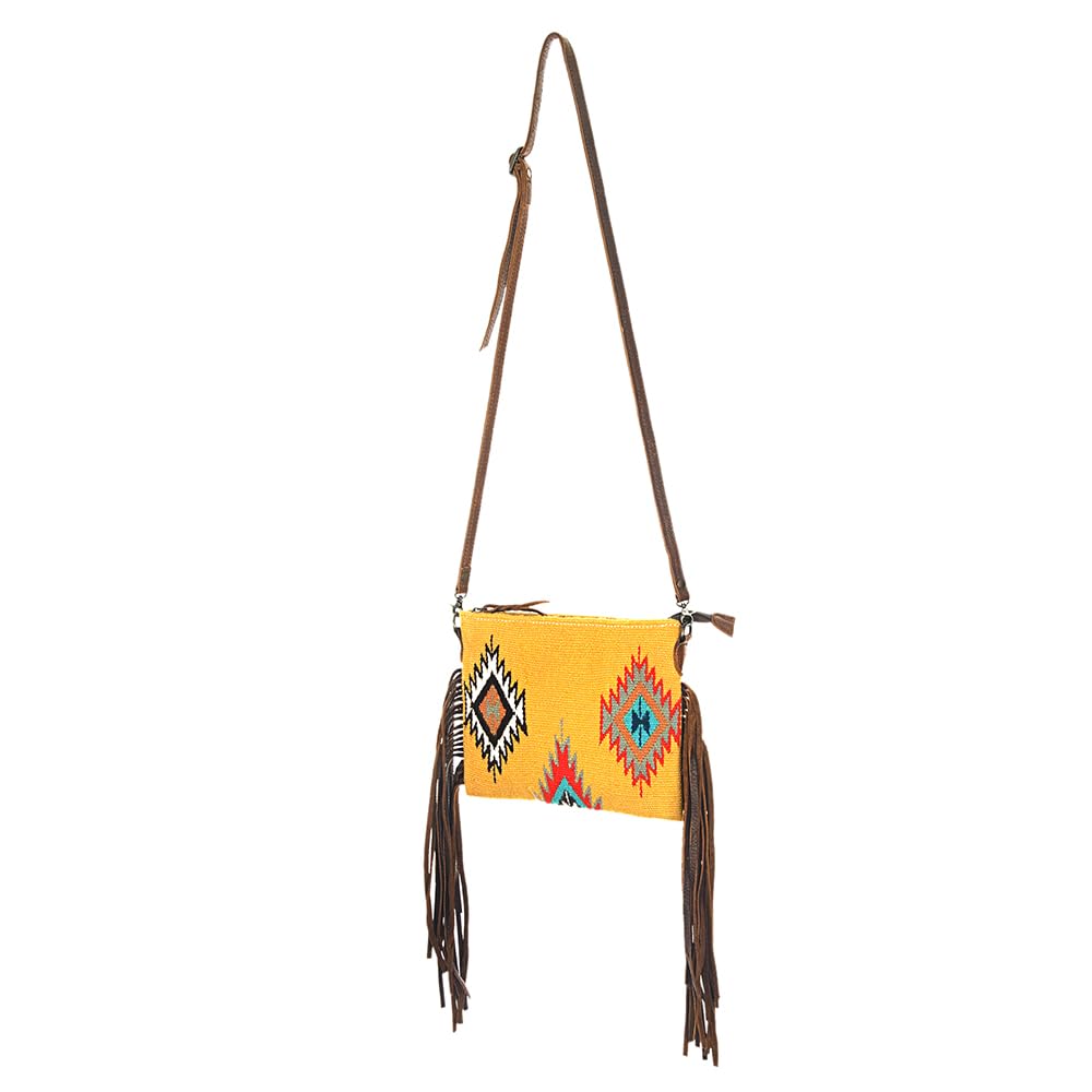 American Darling Women's Crossbody Bag Western Saddle Blanket Genuine Leather Handbag and Ladies Purse