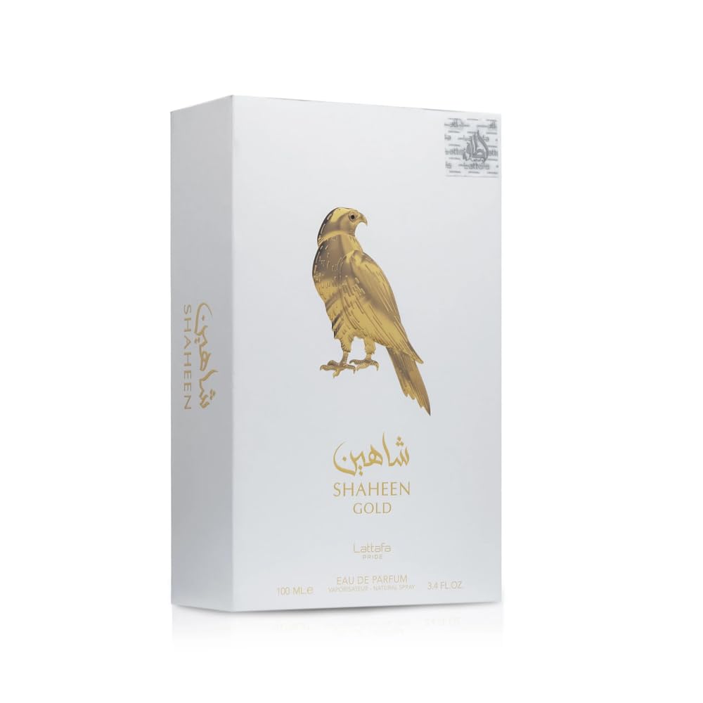 Lattafa Perfumes Shaheen Gold for Unisex Eau de Parfum Spray, 3.4 Ounce