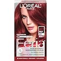 L'Oreal Paris Feria Multi-Faceted Shimmering Permanent Hair Color, R57 Cherry Crush (Intense Medium Auburn), Pack of 1 Hair Dye Kit