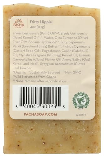 PACHA SOAP Dirty Hippie Bar Soap, 4 OZ