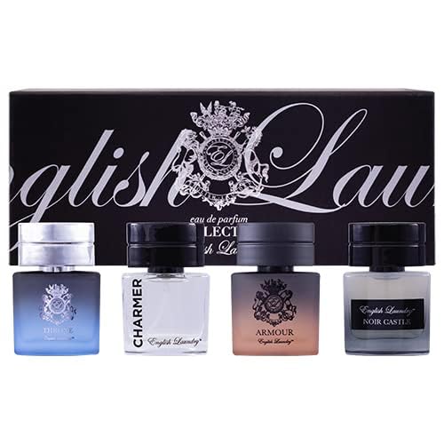 English Laundry Men's 20ml Coffret Collection, Throne, Armour, Noir Castle, Charmed EDP