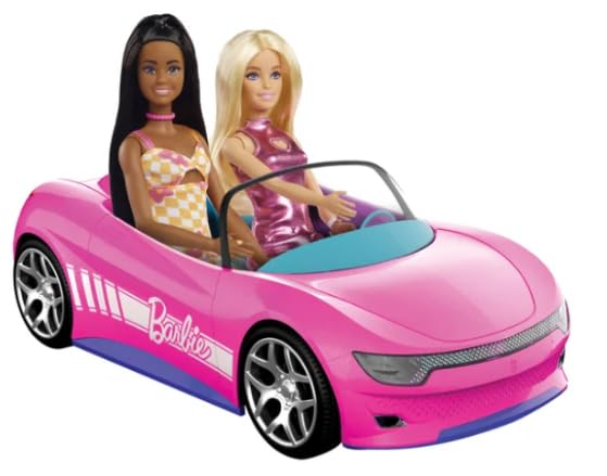 Hot Wheels Remote Control Barbie Convertible Car with 2 Dolls