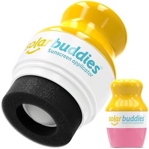 Solar Buddies Sunscreen Applicator - Pink- Refillable Roll-on Sponge for Sunscreens & Lotions - For Kids, Adults & Families - Holds 3.4Fl Oz - Perfect Beauty and Personal Care Solar Buddies Default Title