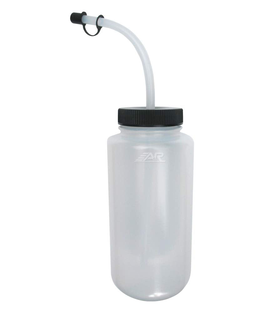 A&R Sports Water Bottle, CLEAR, CURVED STRAW, Small