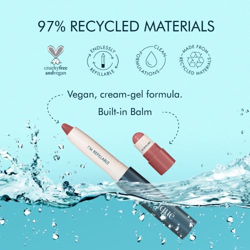 trestique Matte Lip Crayon, Matte Lipstick With Built-in Lip Gloss Balm, 2-in-1 Lip Liner Set With Lip Crayon and Lip Balm, Lipstick and Lip Gloss Kit