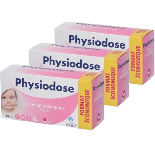 Physiodose Physiological Serum - 3 Boxes of 40 Single Doses, 40 Count (Pack of 3) Beauty & Personal Care Physiodose