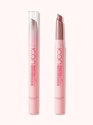 Absolute New York Master Slim Lipstick, Transfer Proof, Intense Pigment, Light-Weight, Buildable Color, Ultra-Shiny, Shine Slim Lipstick (MLSS21