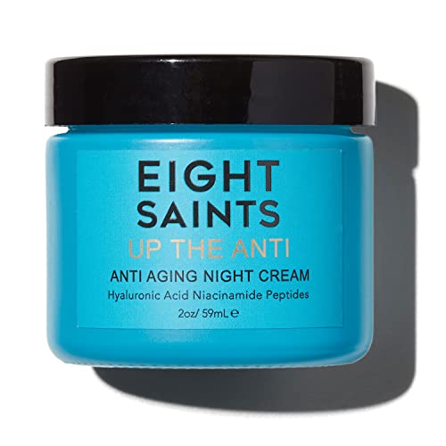 Eight Saints Skin Care Up the Anti Night Cream Face Moisturizer to Reduce Fine Lines and Wrinkles, Natural and Organic Anti Aging Cream For Face