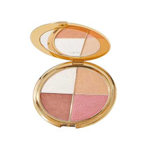 tarte glow wardrobe highlighting eye & cheek palette - Highlighter, Blush, Bronze & Eyeshadow All-in-One Face & Eye Viral Makeup for Everday Radiant Beauty and Personal Care tarte Default Title