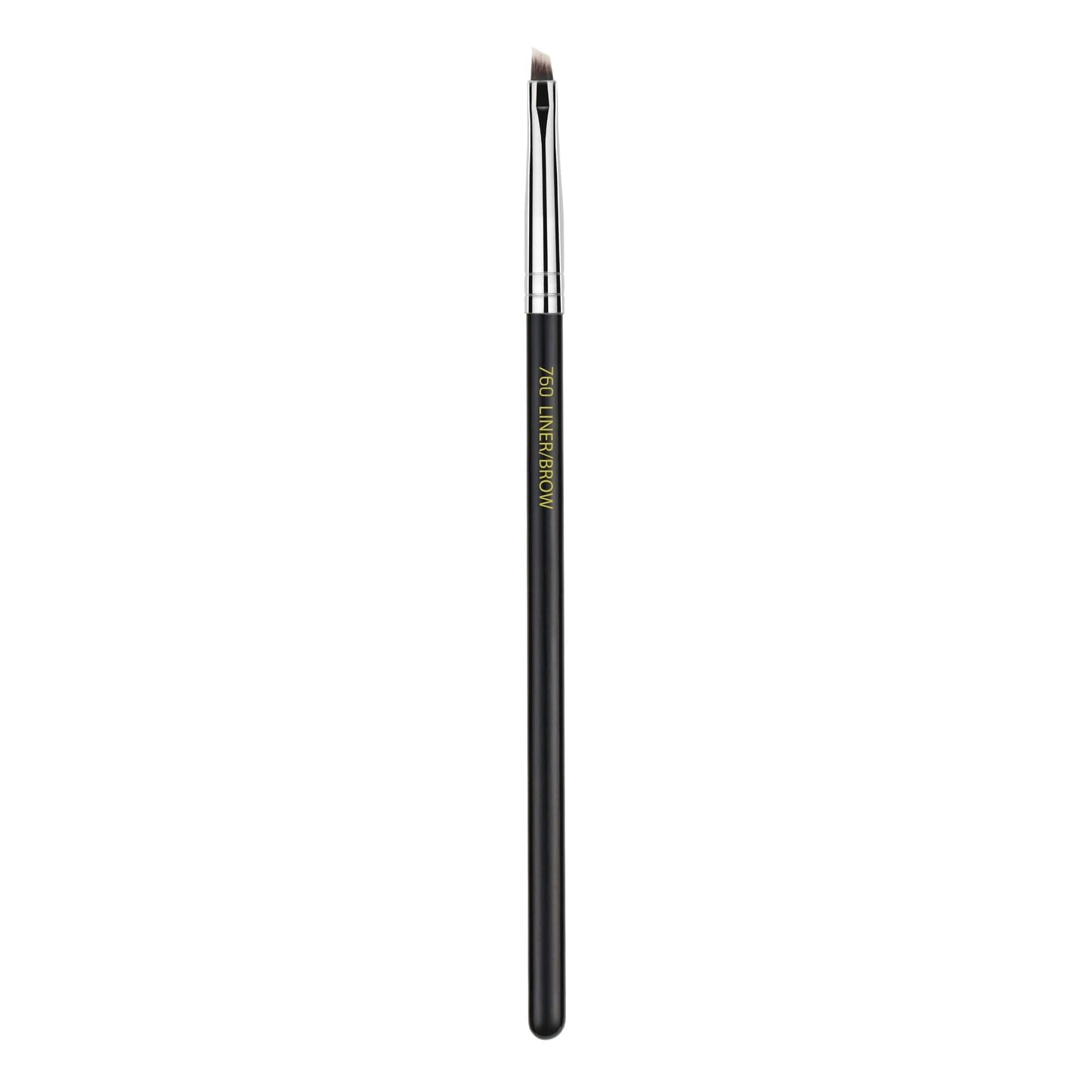 Bdellium Tools Professional Makeup Brush - Maestro Series 760 Liner/Brow - With Soft Synthetic Fibers, For Eyes & Brows (Black, 1pc)
