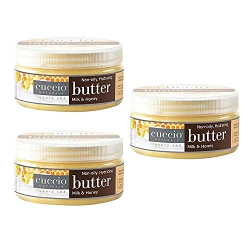 Cuccio Naturale Milk & Honey Butter Blend Lotion - Ultra-Hydrating, Non-Greasy Moisturizer for Hands, Feet, & Body - 24-Hour Time-Release Formula, 8