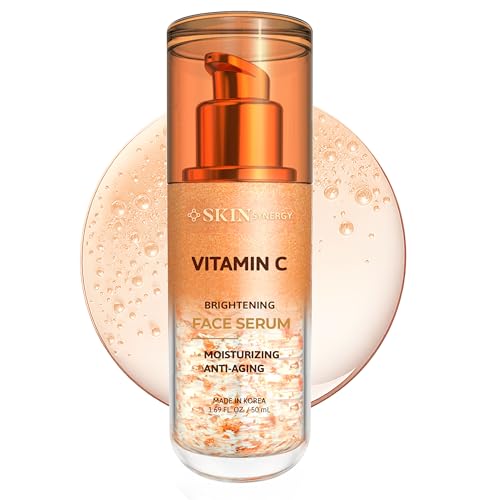 Skin Synergy Vitamin C Face Serum - Revitalizes Dull, Uneven Skin & Supports Youthful Glow - Dermatologist Tested, Anti-Aging, Korean Skin Care