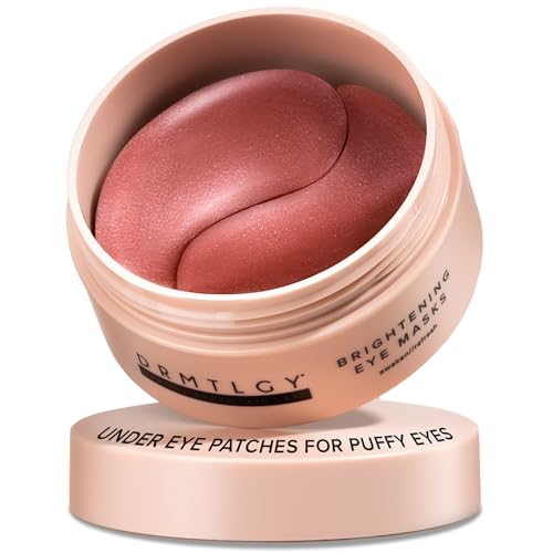 DRMTLGY Brightening Eye Masks - Biodegradable Hydrogel Under Eye Patches with Caffeine, Peptides, Hyaluronic Acid & Niacinamide - Depuff, Hydrate Beauty and Personal Care DRMTLGY Default Title