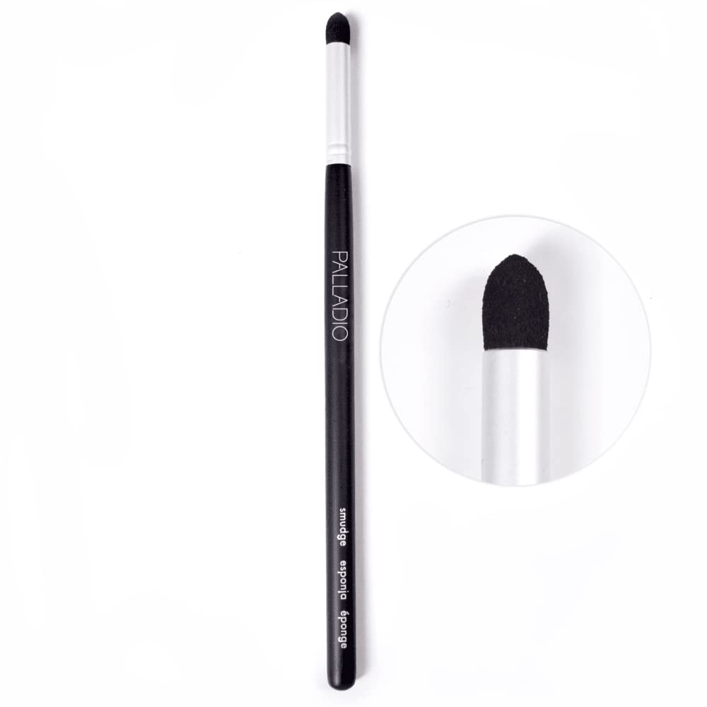 Palladio Smudge Brush, Pointed Sponge Applicator Flawless Blending, Smooth Finish, Synthetic Sponge, Soft Feel, Comfortable Grip, Professional