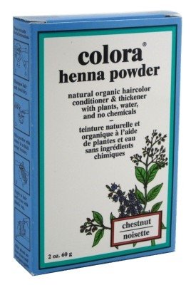 Colora Henna Powder Hair Color Chestnut 2 Ounce (Pack of 6)