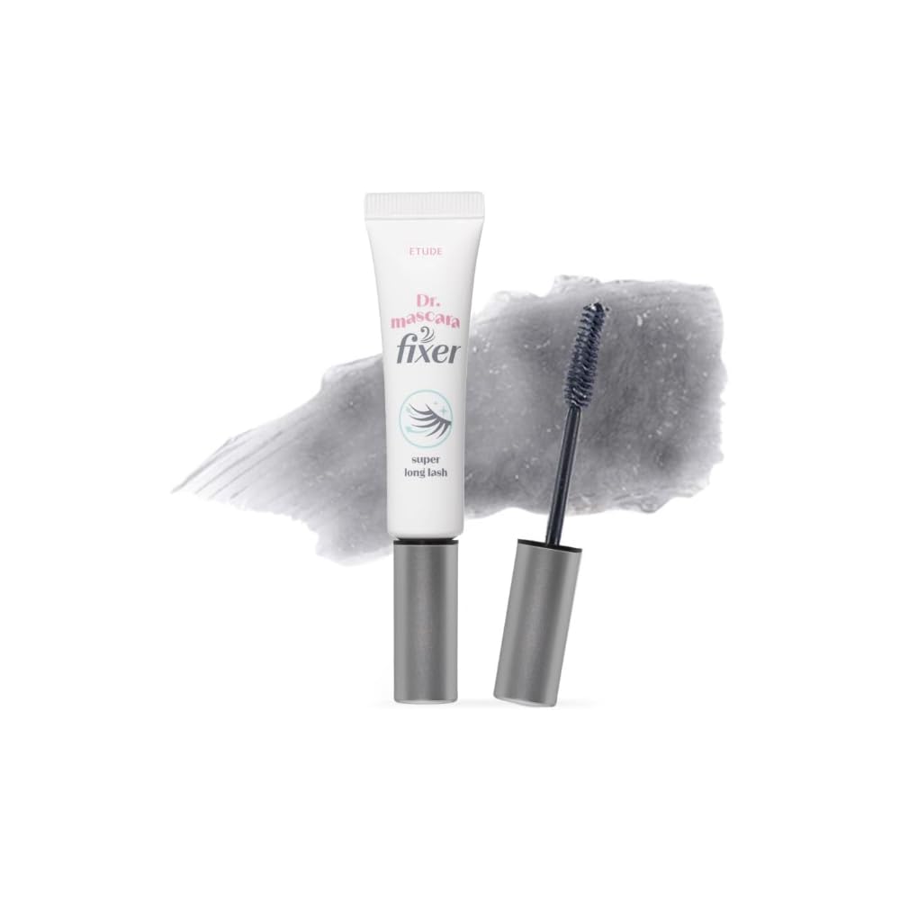 ETUDE Dr. Mascara Fixer FOR SUPER LONG LASH, Korean Mascara Primer, Natural lash Extension, Lengthening, Smudge-Proof, Korean Makeup, Beauty, Micro