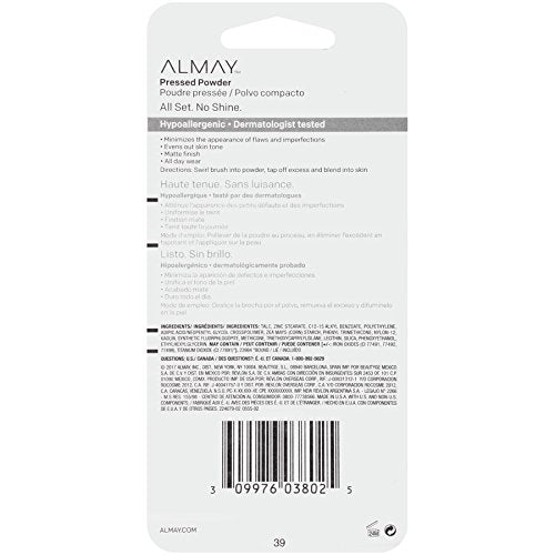 Almay Smart Shade Skin Tone Matching Pressed Powder, Light/Medium [200] 0.20 oz