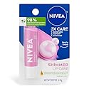 NIVEA Shimmer Lip Care, Shimmer Lip Balm with Shea Butter, Nourishing Oils and Vitamin C & E, 3-in-1 Moisture, Repair (for Dry Lips) and Shimmer, 0.17