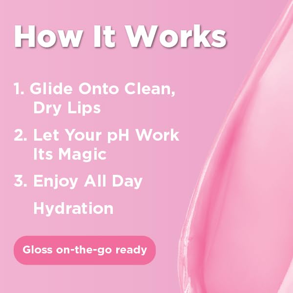 LIVAURA Tinted Lip Gloss for Women, pH Activated Hydrating, Moisturizing, Shiny Lipgloss, Non Sticky LipGloss, Glossy Lip Tint, Lip Shine, Smooth Lip