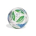Adidas Unisex-Adult MLS Mini Soccer Ball,White/Green/Glory Blue/Solar Blue,1