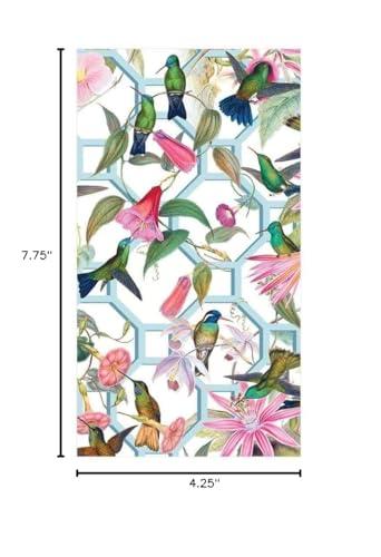 Caspari Hummingbird Trellis Paper Guest Towel Napkins - 15 Per Package