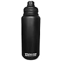 Yukon Outfitters Surge 32oz Double Wall Vacuum Insulated Corrosion-Resistant Stainless Steel Water Bottle, 10.5" H x 3.6" Dia | Copper Plate