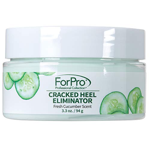 ForPro Professional Collection Cracked Heel Eliminator, Fresh Cucumber Scent, Intensive Repair Treatment for Rough, Dry & Cracked Heels, Reduces