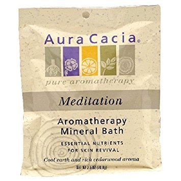 A/C Cedarwood Mineral Bat Size 2.5z Aura Cacia Meditating Cedarwood Aromoatherapy Mineral Bath 2.5 Beauty and Personal Care Aura Cacia