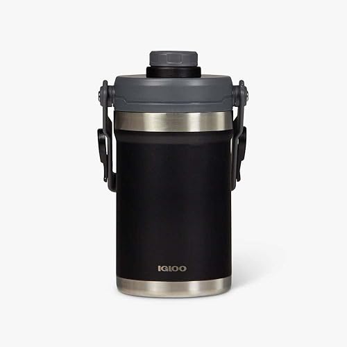 Igloo 1/2 Gallon Stainless Steel Sports Jug (Black) 00031444