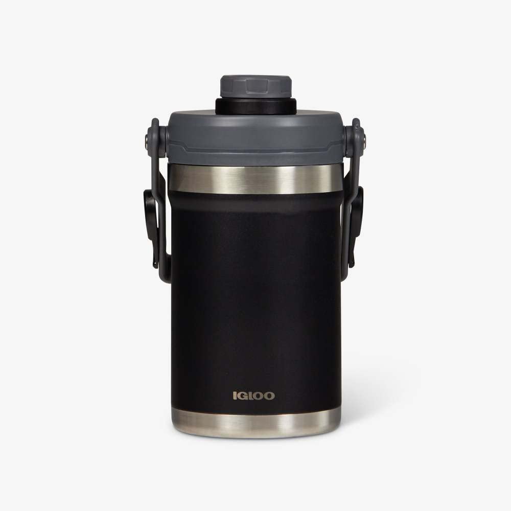 Igloo 1/2 Gallon Stainless Steel Sports Jug (Black) 00031444