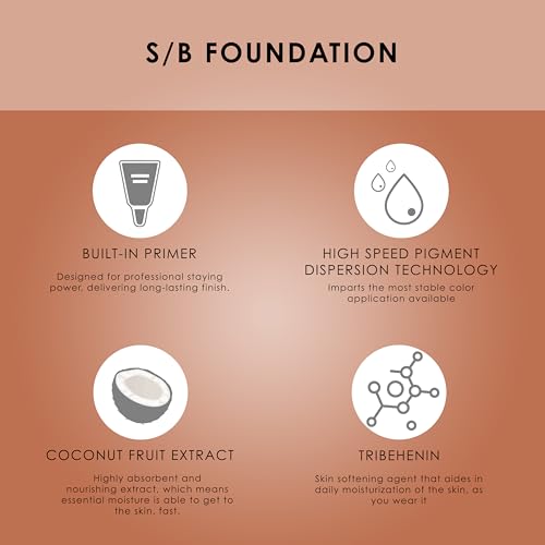 TEMPTU S/B Silicone-Based Airbrush Foundation: Professional Long-Wear Liquid Makeup, Sheer To Full Coverage For A Hydrated, Healthy-Looking Glow & Luminous