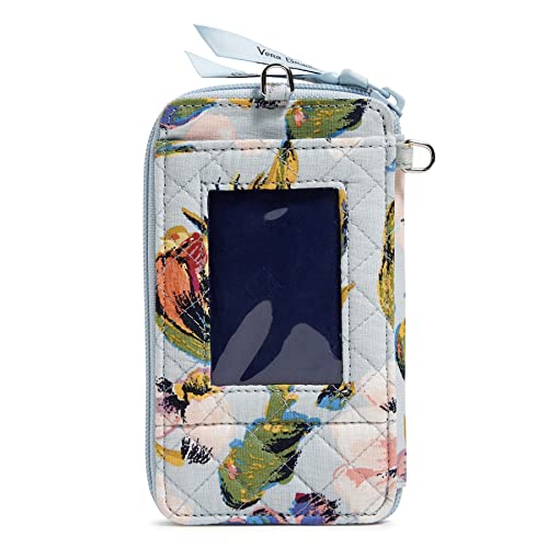 Vera Bradley Women's Cotton Smartphone Wristlet With RFID Protection, Sea Air Floral - Recycled Cotton, One Size