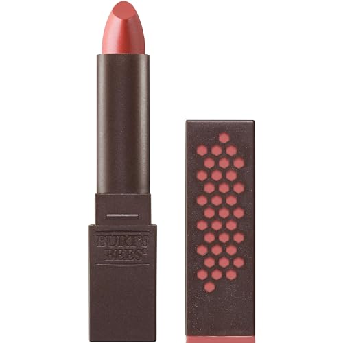Burts Bees 100% Natural Glossy Lipstick, Nude Rain - 1 Tube