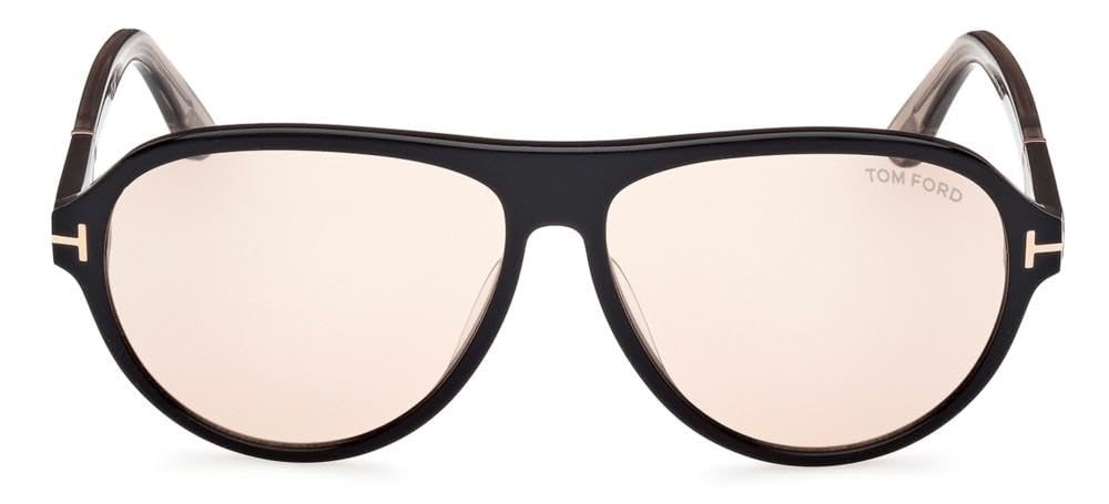 Quincy Sunglasses in Black/Shiny Brown