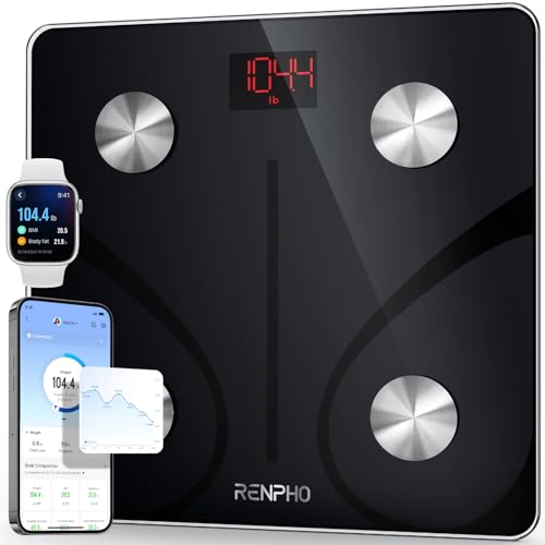 RENPHO Smart Scale for Body Weight, FSA&HSA Eligible, Digital Bathroom Scale BMI Weighing Bluetooth Body Fat Scale, Body Composition Monitor Health…