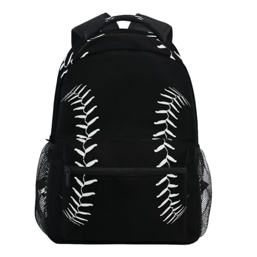 Oarencol Fashion Baseball Sport Softball American Cool Backpacks School Book Travel College Shoulder Bag for Women Girls Men Boys