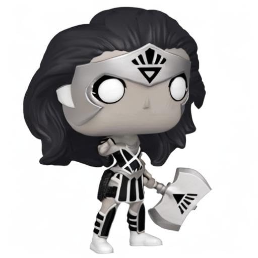 Funko POP Heroes: Wonder Woman 80th Anniversary - Glow in The Dark Black Lantern Wonder Woman, Amazon Exclusive, 3.75 inches,56967