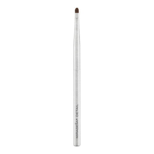 Mirabella Detail Professional Makeup Brush - Precision Eyeshadow Brush for Blending & Smudging - Small Vegan Brush w/Tapered Bristles & Weighted