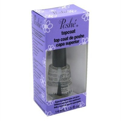 FIAHNG Poshe Topcoat 0.5oz Super Fast (6 Pack) Nail Topcoat Beauty & Personal Care Wise Friends