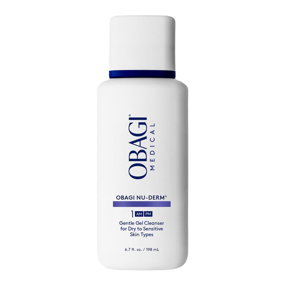 Obagi Nu-Derm Gentle Cleanser - Daily Facial Wash Gently Removes Dirt, Oil, Makeup & Impurities - Skincare Cleanser for Normal, Dry & Sensitive Skin